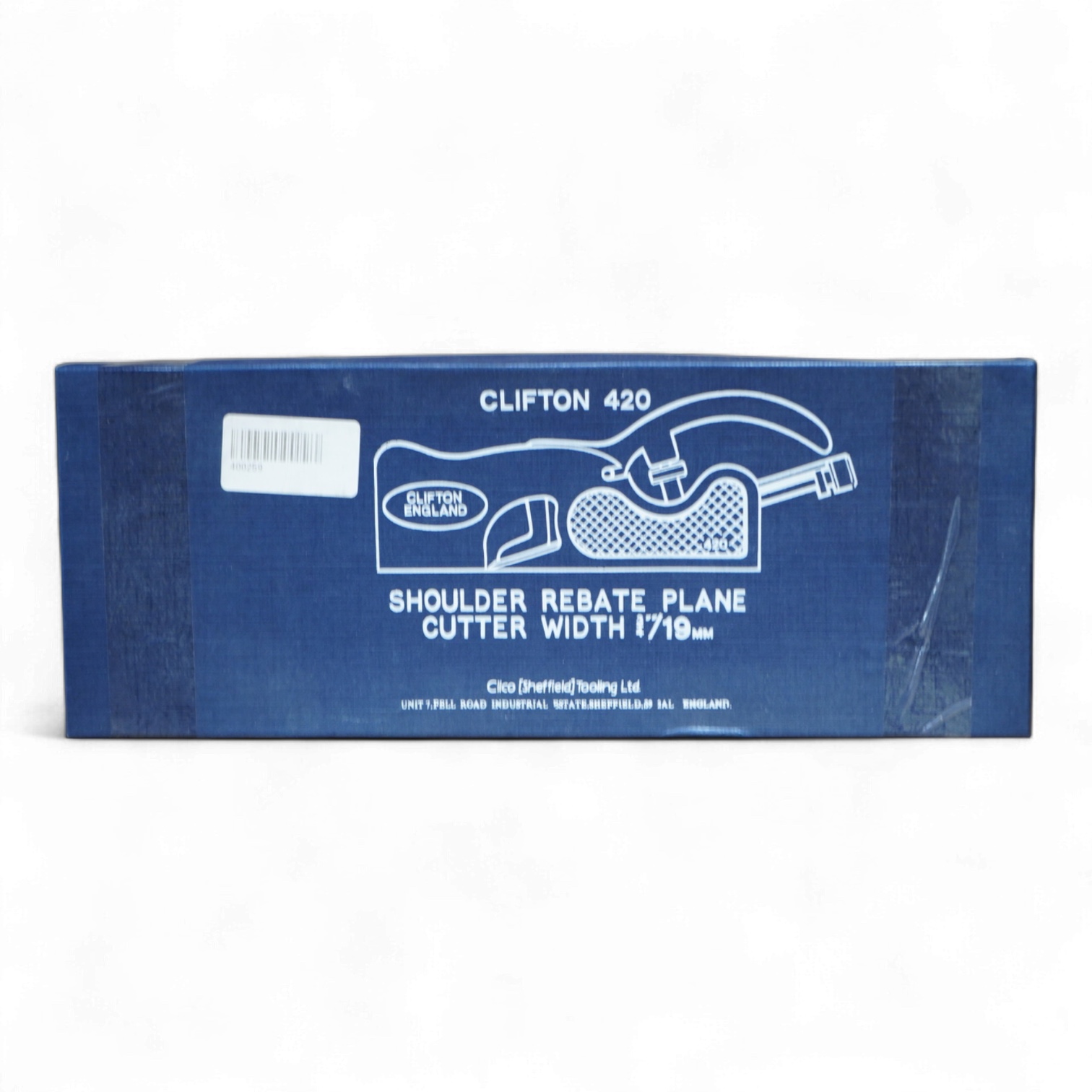 A boxed modern Clifton 420 shoulder plane, 19mm wide